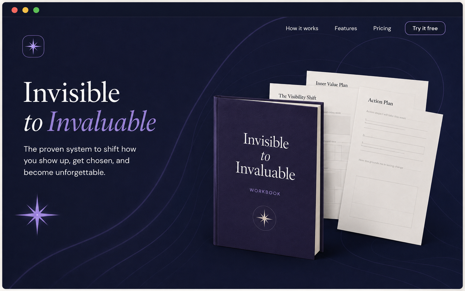 Invisible to Invaluable professional repositioning system and workbook